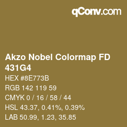 Color code: Akzo Nobel Colormap FD - 431G4 | qconv.com