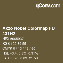 Farbcode: Akzo Nobel Colormap FD - 431H2 | qconv.com