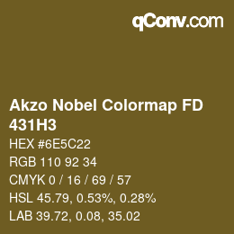 Code couleur: Akzo Nobel Colormap FD - 431H3 | qconv.com