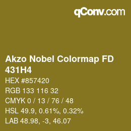 Color code: Akzo Nobel Colormap FD - 431H4 | qconv.com