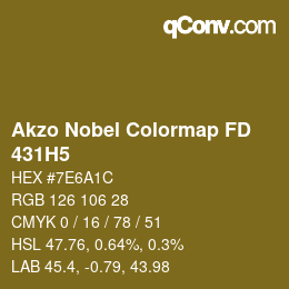 Color code: Akzo Nobel Colormap FD - 431H5 | qconv.com