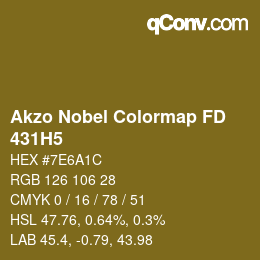 Code couleur: Akzo Nobel Colormap FD - 431H5 | qconv.com