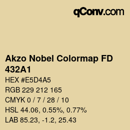 Color code: Akzo Nobel Colormap FD - 432A1 | qconv.com
