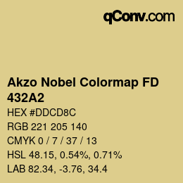 Color code: Akzo Nobel Colormap FD - 432A2 | qconv.com
