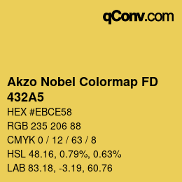 Code couleur: Akzo Nobel Colormap FD - 432A5 | qconv.com