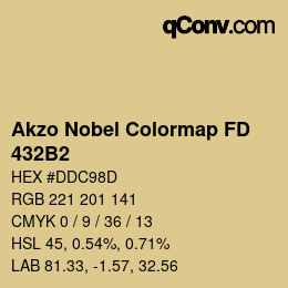 Color code: Akzo Nobel Colormap FD - 432B2 | qconv.com