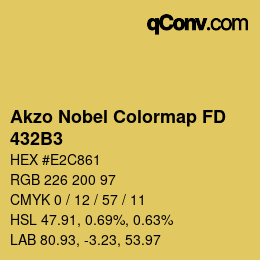 Color code: Akzo Nobel Colormap FD - 432B3 | qconv.com
