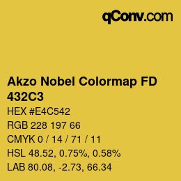 Color code: Akzo Nobel Colormap FD - 432C3 | qconv.com