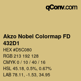 Code couleur: Akzo Nobel Colormap FD - 432D1 | qconv.com