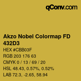 Code couleur: Akzo Nobel Colormap FD - 432D3 | qconv.com