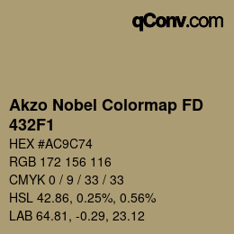 Color code: Akzo Nobel Colormap FD - 432F1 | qconv.com