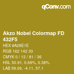 Color code: Akzo Nobel Colormap FD - 432F5 | qconv.com