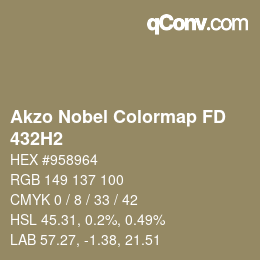 Color code: Akzo Nobel Colormap FD - 432H2 | qconv.com