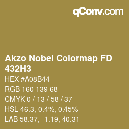 Color code: Akzo Nobel Colormap FD - 432H3 | qconv.com