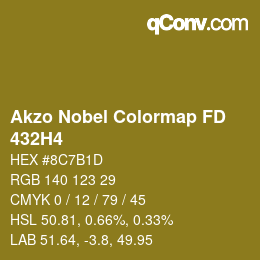 Farbcode: Akzo Nobel Colormap FD - 432H4 | qconv.com