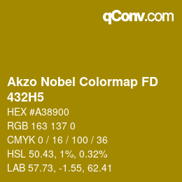 Code couleur: Akzo Nobel Colormap FD - 432H5 | qconv.com