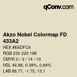 Color code: Akzo Nobel Colormap FD - 433A2 | qconv.com