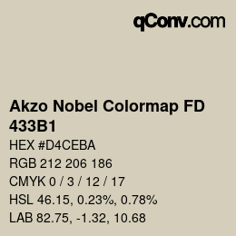 Color code: Akzo Nobel Colormap FD - 433B1 | qconv.com