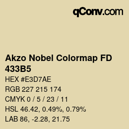 Color code: Akzo Nobel Colormap FD - 433B5 | qconv.com
