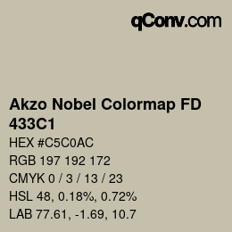 Color code: Akzo Nobel Colormap FD - 433C1 | qconv.com