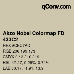 Code couleur: Akzo Nobel Colormap FD - 433C2 | qconv.com