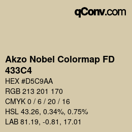 Code couleur: Akzo Nobel Colormap FD - 433C4 | qconv.com