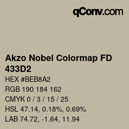 Color code: Akzo Nobel Colormap FD - 433D2 | qconv.com