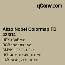 Color code: Akzo Nobel Colormap FD - 433D4 | qconv.com