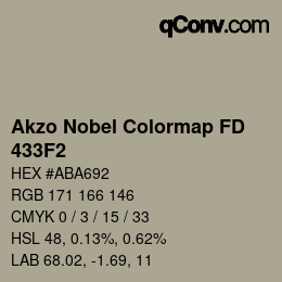 Color code: Akzo Nobel Colormap FD - 433F2 | qconv.com