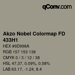 カラーコード: Akzo Nobel Colormap FD - 433H1 | qconv.com