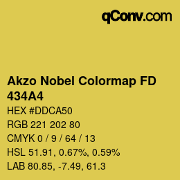 Color code: Akzo Nobel Colormap FD - 434A4 | qconv.com