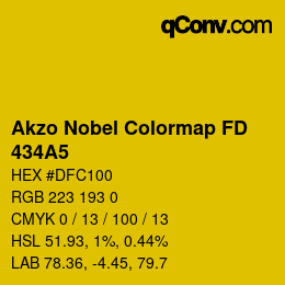 Color code: Akzo Nobel Colormap FD - 434A5 | qconv.com