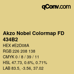 Color code: Akzo Nobel Colormap FD - 434B2 | qconv.com