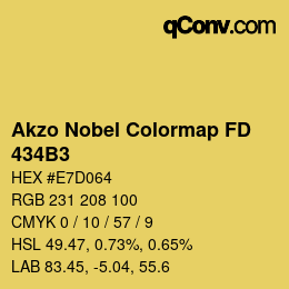 Código de color: Akzo Nobel Colormap FD - 434B3 | qconv.com