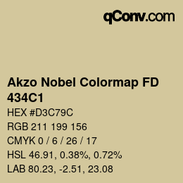 カラーコード: Akzo Nobel Colormap FD - 434C1 | qconv.com