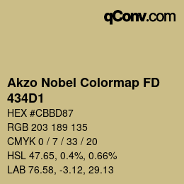 Color code: Akzo Nobel Colormap FD - 434D1 | qconv.com