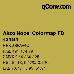 Color code: Akzo Nobel Colormap FD - 434G4 | qconv.com