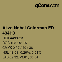 Code couleur: Akzo Nobel Colormap FD - 434H3 | qconv.com