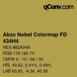 Code couleur: Akzo Nobel Colormap FD - 434H4 | qconv.com