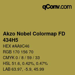 Farbcode: Akzo Nobel Colormap FD - 434H5 | qconv.com