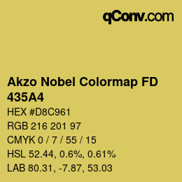 Color code: Akzo Nobel Colormap FD - 435A4 | qconv.com