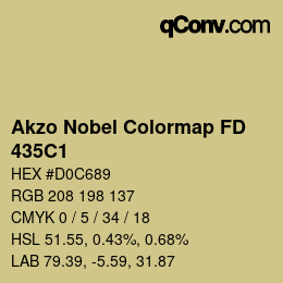 Code couleur: Akzo Nobel Colormap FD - 435C1 | qconv.com