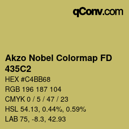 Color code: Akzo Nobel Colormap FD - 435C2 | qconv.com