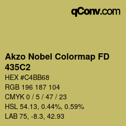 Color code: Akzo Nobel Colormap FD - 435C2 | qconv.com