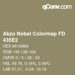 Color code: Akzo Nobel Colormap FD - 435E2 | qconv.com