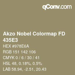 Color code: Akzo Nobel Colormap FD - 435E3 | qconv.com