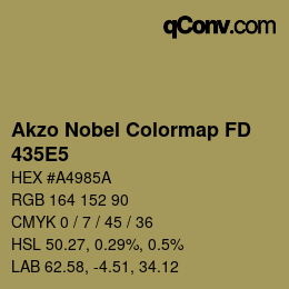 Color code: Akzo Nobel Colormap FD - 435E5 | qconv.com