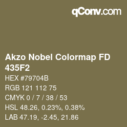 Code couleur: Akzo Nobel Colormap FD - 435F2 | qconv.com