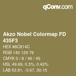 Code couleur: Akzo Nobel Colormap FD - 435F3 | qconv.com