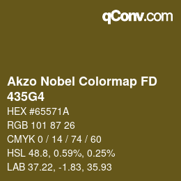 Code couleur: Akzo Nobel Colormap FD - 435G4 | qconv.com